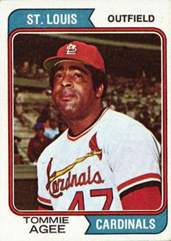 #630 Tommie Agee - St. Louis Cardinals - 1974 Topps Baseball