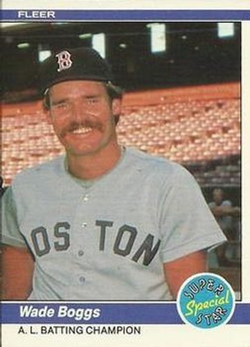#630 Wade Boggs - Boston Red Sox - 1984 Fleer Baseball