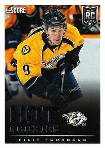 #630 Filip Forsberg - Nashville Predators - 2013-14 Score Hockey
