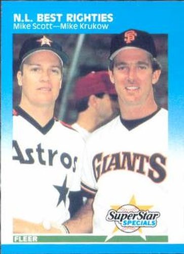 #630 Mike Scott / Mike Krukow - Houston Astros / San Francisco Giants - 1987 Fleer Baseball