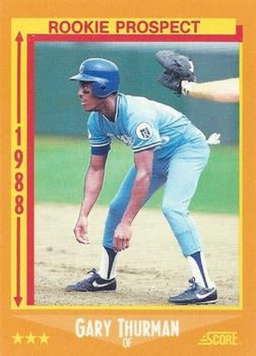 #631 Gary Thurman - Kansas City Royals - 1988 Score Baseball