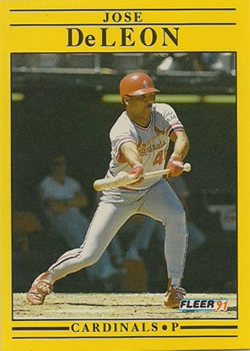 #631 Jose DeLeon - St. Louis Cardinals - 1991 Fleer Baseball
