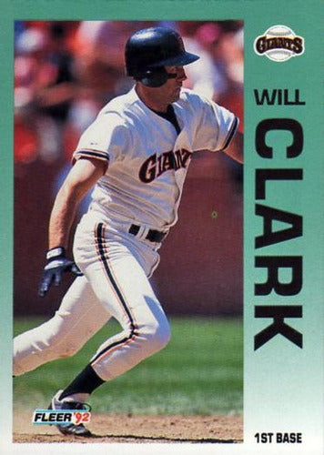 #631 Will Clark - San Francisco Giants - 1992 Fleer Baseball