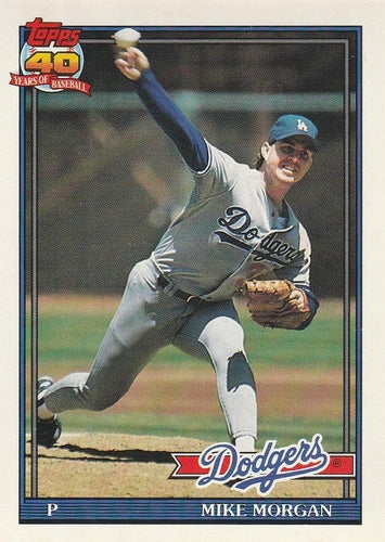 #631 Mike Morgan - Los Angeles Dodgers - 1991 O-Pee-Chee Baseball