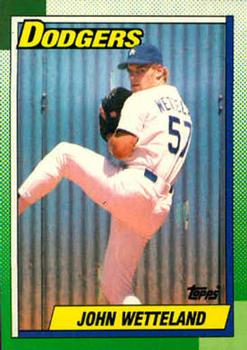 #631 John Wetteland - Los Angeles Dodgers - 1990 Topps Baseball