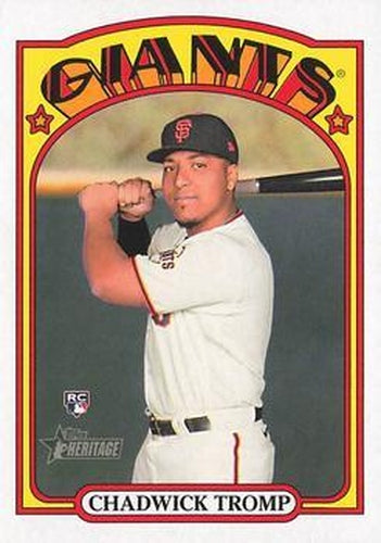 #631 Chadwick Tromp - San Francisco Giants - 2021 Topps Heritage Baseball
