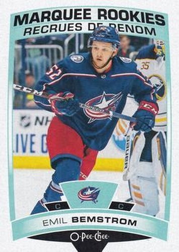 #631 Emil Bemstrom - Columbus Blue Jackets - 2019-20 O-Pee-Chee Update Hockey
