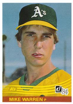 #631 Mike Warren - Oakland Athletics - 1984 Donruss Baseball