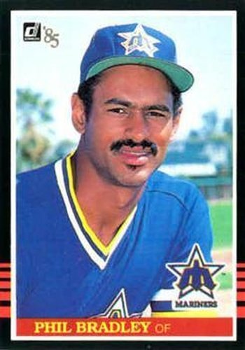 #631 Phil Bradley - Seattle Mariners - 1985 Donruss Baseball