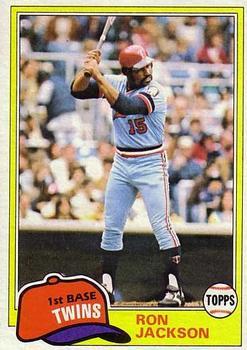 #631 Ron Jackson - Minnesota Twins - 1981 Topps Baseball