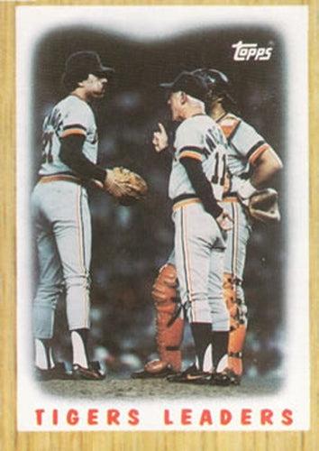 #631 Tigers Leaders - Detroit Tigers - 1987 Topps Baseball