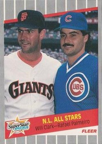 #631 Will Clark / Rafael Palmeiro - San Francisco Giants / Chicago Cubs - 1989 Fleer Baseball