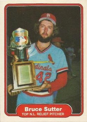#631 Bruce Sutter - St. Louis Cardinals - 1982 Fleer Baseball