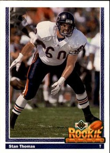 #631 Stan Thomas - Chicago Bears - 1991 Upper Deck Football