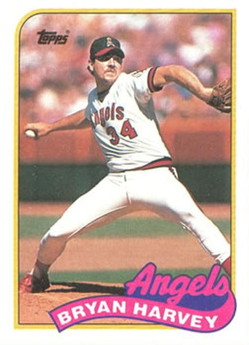 #632 Bryan Harvey - California Angels - 1989 Topps Baseball