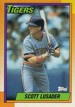 #632 Scott Lusader - Detroit Tigers - 1990 Topps Baseball