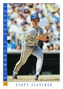 #632 Scott Fletcher - Milwaukee Brewers - 1993 Score Baseball