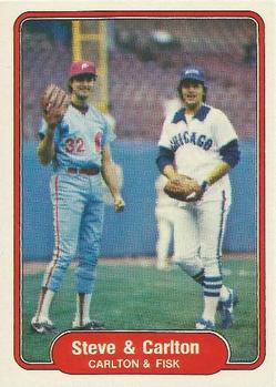 #632 Steve Carlton / Carlton Fisk - Philadelphia Phillies / Chicago White Sox - 1982 Fleer Baseball