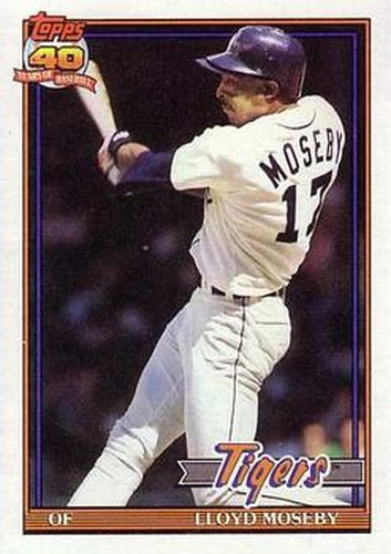 #632 Lloyd Moseby - Detroit Tigers - 1991 O-Pee-Chee Baseball