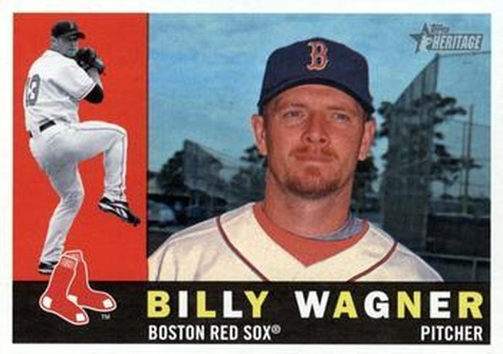 #632 Billy Wagner - Boston Red Sox - 2009 Topps Heritage Baseball
