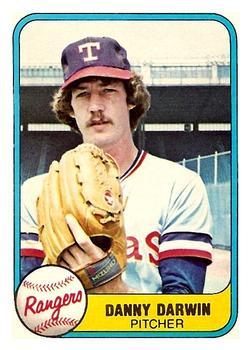 #632 Danny Darwin - Texas Rangers - 1981 Fleer Baseball