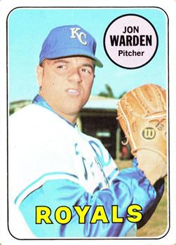 #632 Jon Warden - Kansas City Royals - 1969 Topps Baseball