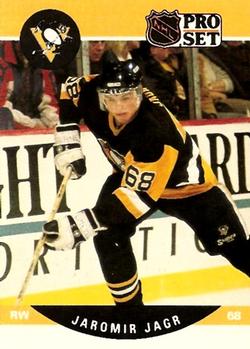 #632 Jaromir Jagr - Pittsburgh Penguins - 1990-91 Pro Set Hockey
