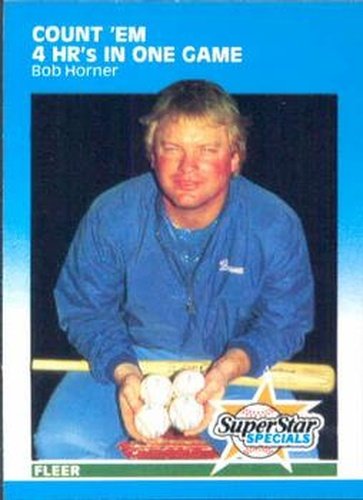 #632 Bob Horner - Atlanta Braves - 1987 Fleer Baseball