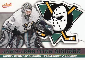 #1 Jean-Sebastien Giguere - Anaheim Mighty Ducks - 2003-04 Pacific McDonald's Hockey
