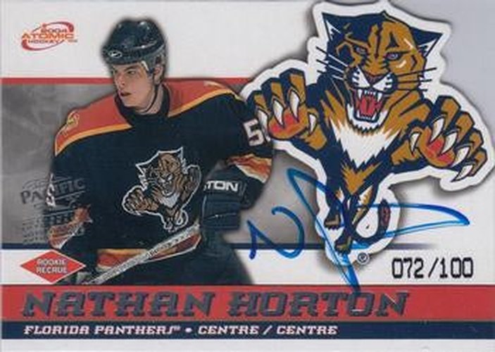 #58 Nathan Horton - Florida Panthers - 2003-04 Pacific McDonald's Hockey