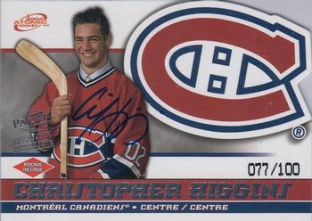 #59 Chris Higgins - Montreal Canadiens - 2003-04 Pacific McDonald's Hockey