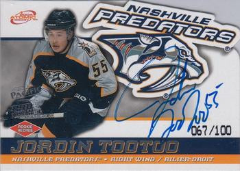 #60 Jordin Tootoo - Nashville Predators - 2003-04 Pacific McDonald's Hockey