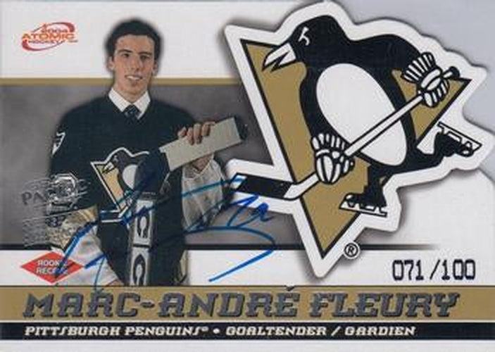 #61 Marc-Andre Fleury - Pittsburgh Penguins - 2003-04 Pacific McDonald's Hockey