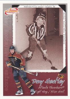 #1 Dany Heatley - Atlanta Thrashers - 2003-04 Pacific McDonald's Hockey - Hockey Roots Checklists