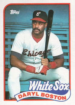 #633 Daryl Boston - Chicago White Sox - 1989 Topps Baseball