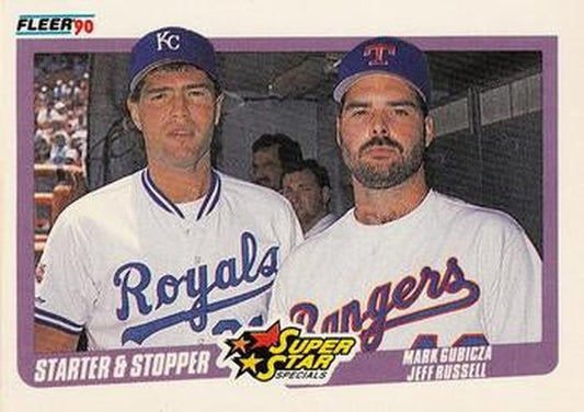 #633 Mark Gubicza / Jeff Russell - Kansas City Royals / Texas Rangers - 1990 Fleer USA Baseball