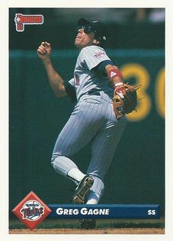 #633 Greg Gagne - Minnesota Twins - 1993 Donruss Baseball