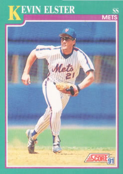 #633 Kevin Elster - New York Mets - 1991 Score Baseball