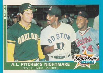 #633 Jose Canseco / Jim Rice / Kirby Puckett - Oakland Athletics / Boston Red Sox / Minnesota Twins - 1987 Fleer Baseball
