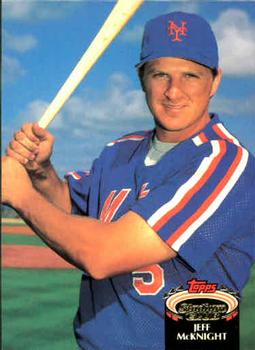#633 Jeff McKnight - New York Mets - 1992 Stadium Club Baseball