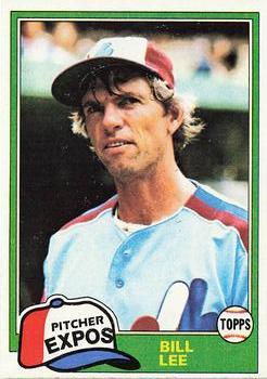 #633 Bill Lee - Montreal Expos - 1981 Topps Baseball