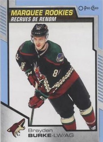 #633 Brayden Burke - Arizona Coyotes - 2020-21 O-Pee-Chee Update Blue Hockey
