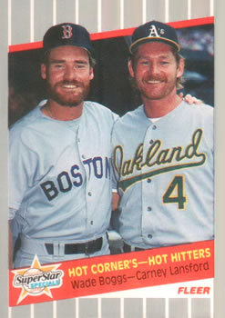 #633 Wade Boggs / Carney Lansford - Boston Red Sox / Oakland Athletics - 1989 Fleer Baseball