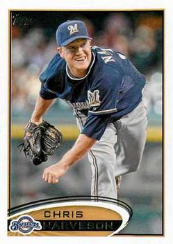 #633 Chris Narveson - Milwaukee Brewers - 2012 Topps Baseball