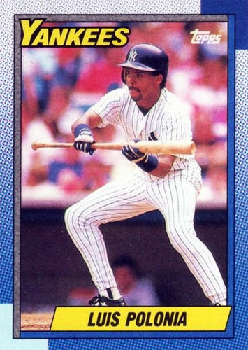 #634 Luis Polonia - New York Yankees - 1990 Topps Baseball