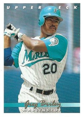 #634 Greg Briley - Florida Marlins - 1993 Upper Deck Baseball