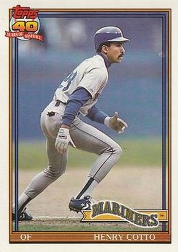 #634 Henry Cotto - Seattle Mariners - 1991 O-Pee-Chee Baseball