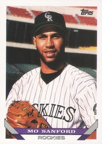 #634 Mo Sanford - Colorado Rockies - 1993 Topps Baseball
