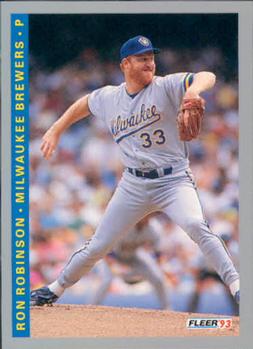 #634 Ron Robinson - Milwaukee Brewers - 1993 Fleer Baseball