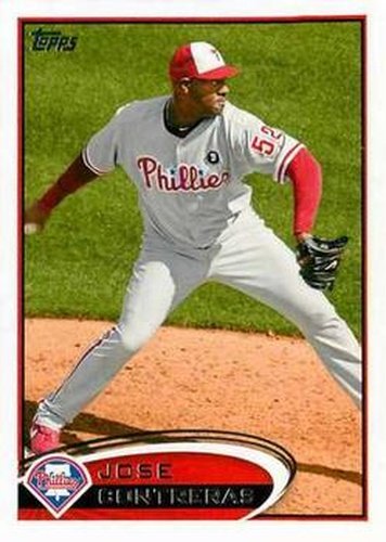 #634 Jose Contreras - Philadelphia Phillies - 2012 Topps Baseball